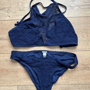 Aerie Deep Blue Bikini Set